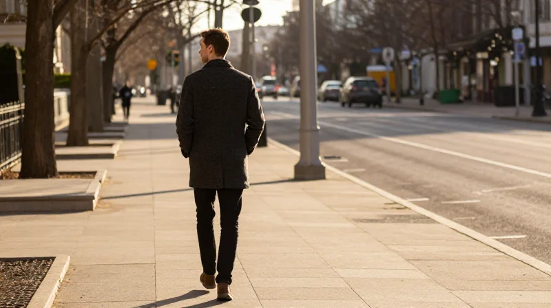 Young man walking alone outside after a breakup, reflecting on what dating in your 20s teaches you